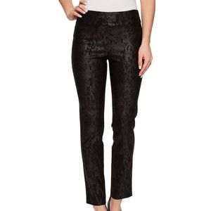 KRAZY LARRY Pull-On Ankle Pants - Black Python Print Size 6